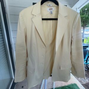 Butter Yellow Oversized Blazer